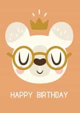 bear glasses Birthday Card 24526 created by Claire Stamper