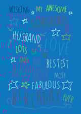 Happy Birthday Gorgeous Husband - Love You - Birthday Card created by Love and Happy Stuff