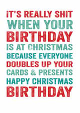 really shit Birthday Card 3502 created by Do You Punctuate?