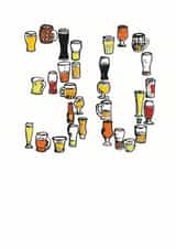 30 30th Birthday Card 6996 created by A Ray of Sunshine Cards