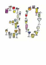 30th 30 Birthday Card 7003 created by A Ray of Sunshine Cards