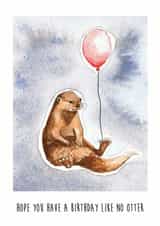 otter illustration Card 29302 created by Jennifer Mae Spooner