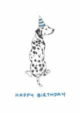 dalmation illustration Birthday Card 7263 created by Jennifer Mae Spooner