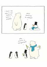 polar bear Christmas Card 6503 created by Redback Cards