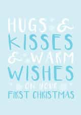 baby first Christmas Card 26318 created by Bow & Bell