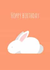 birthday rabbit Birthday Card 28728 created by Cards.Cards.Cards