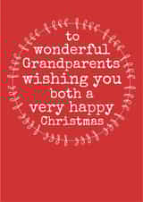 GRANDPARENTS GRANDAD Christmas Card 2788 created by Always Sparkle