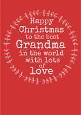 GRANDMA CHRISTMAS Christmas Card 25644 created by Always Sparkle