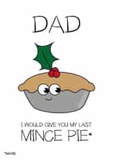 dad father Christmas Card 5116 created by CushoPeas