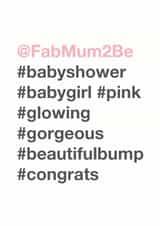 baby mum to be Pregnancy Card 3707 created by Bow & Bell