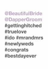 #WEDDING created by Bow & Bell