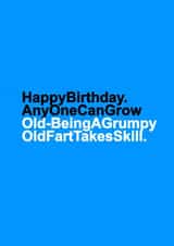 Grumpy old fart birthday card created by Redrakoon
