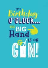 birthday o'clock Birthday Card 6867 created by Unknown Ink