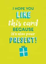 present lime Christmas Card 6870 created by Unknown Ink