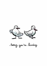 Duck taking a different direction card created by Julien Decaudin