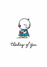 Cute bunny holding a heart card 1001 created by Julien Decaudin