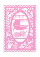 Baby girl New Baby Card 7314 created by Pogofandango