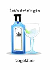 Love Gin Love & Friendship Card 25467 created by Doodle Dot Design Co