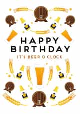 beer alcohol Birthday Card 29484 created by Pepper Pot Studios