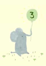elephant 3 Birthday Card 1127 created by Sophie Corrigan
