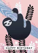 sloth birthday Birthday Card 29489 created by Pepper Pot Studios