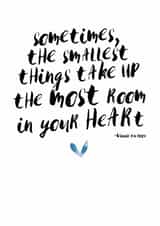 winnie the New Baby Card 6137 created by Rachel Storey Illustration