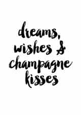 Champagne Kisses Birthday CArd created by Sweetlove Press