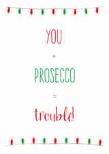 Christmas prosecco Christmas Card 26856 created by Caryl Halstead