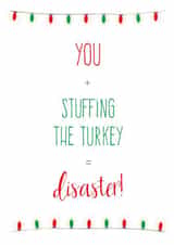 Christmas Turkey Christmas Card 26857 created by Caryl Halstead