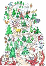 #happychristmas #woodlandanimals Card 25271 created by Beccy Blake