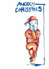 red bikram Christmas Card 29584 created by Flo Le B.