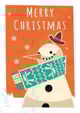 snow scarf Christmas Card 23738 created by Daviz
