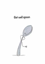 sick poorly Get Well Card 6335 created by Sophie Pollock