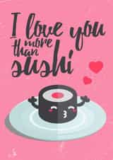 love sushi Love & Friendship Card 24839 created by Mellamopersona