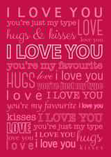 Love Valentine Valentines Day Card 27151 created by Lara Burrows