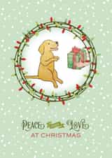 peace love Christmas Card 29592 created by Joshua Billington