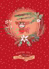 peaceful dog Christmas Card 29593 created by Joshua Billington