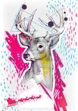 deer christmas Christmas Card 22784 created by Podessto