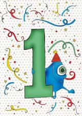 Happy 1st Birthday Monster, illustrated by Amy Cockcroft created by Ryland Studios