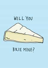 cheese brie Valentines Day Card 28553 created by Lucy Maggie Designs