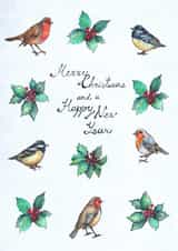 Christmas Bird Card 22346 created by Anna Stankevich