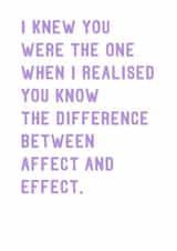 Grammar Nerd, Funny Love Card For Significant Other created by SixElevenCreations