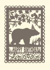 Classic Birthday Card - Bear - Woodland created by Pogofandango