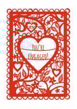 Red Engagement Heart Card created by Pogofandango