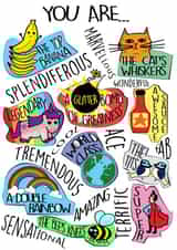 amazing friend Love & Friendship Card 7704 created by Helen Giddings