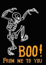 halloween skeleton Card 29889 created by Herbert and Wilks