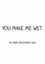 valentine's wet Valentines Day Card 27254 created by Offhand Cards