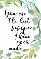 swipe tinder Valentines Day Card 28076 created by Open Space Collective