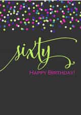 60 60th Birthday Card 3780 created by Wink Design - Michelle Roberts