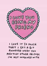 valentine friend Love & Friendship Card 5264 created by Veronica Dearly